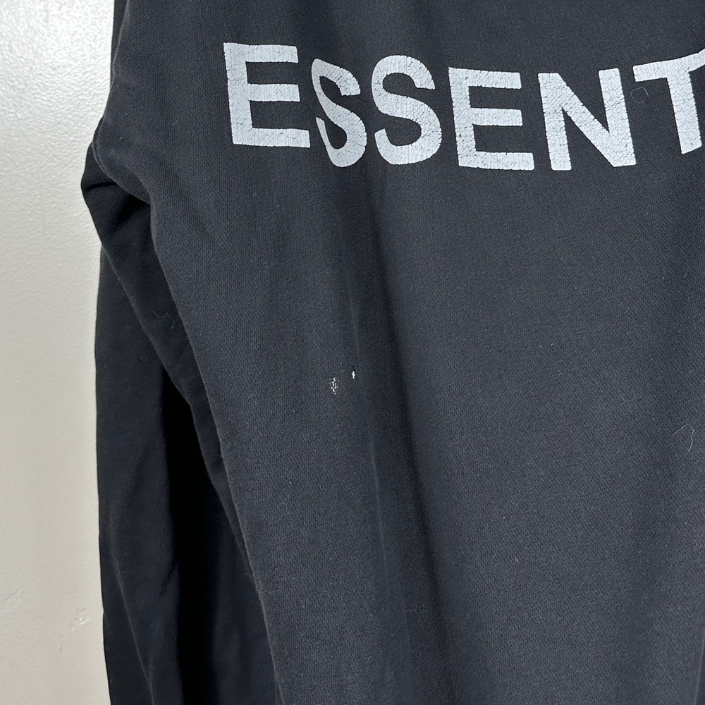 Essentials Fear of God 3M logo Pullover Hoodie in Black Size Small - Picture 6 of 8